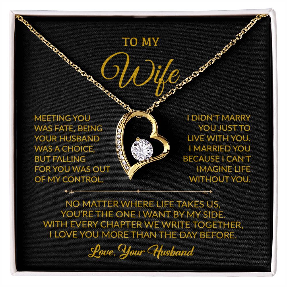To My Wife Necklace, Gift For Wife, Anniversary Gift For Wife, Necklace For Wife