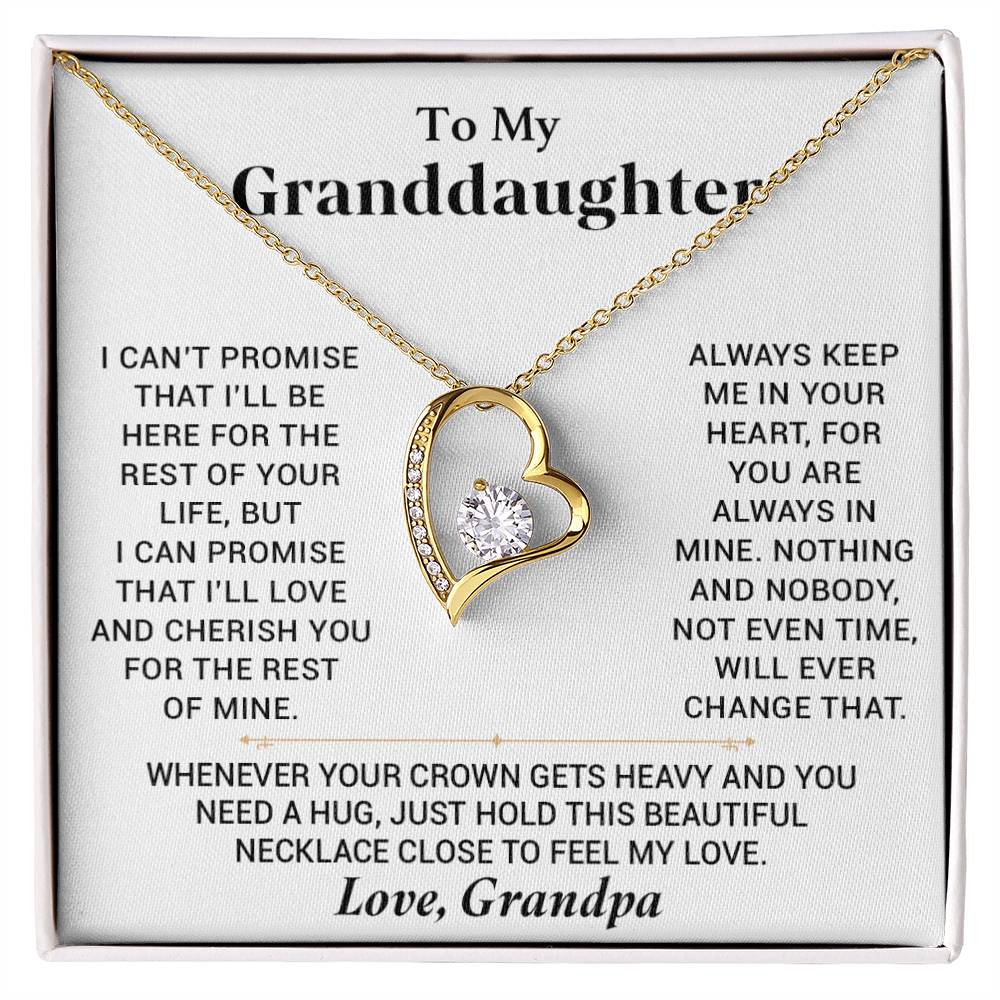 To My Granddaughter Necklace, Granddaughter Gift from Grandma, Gift from Grandpa_23_11
