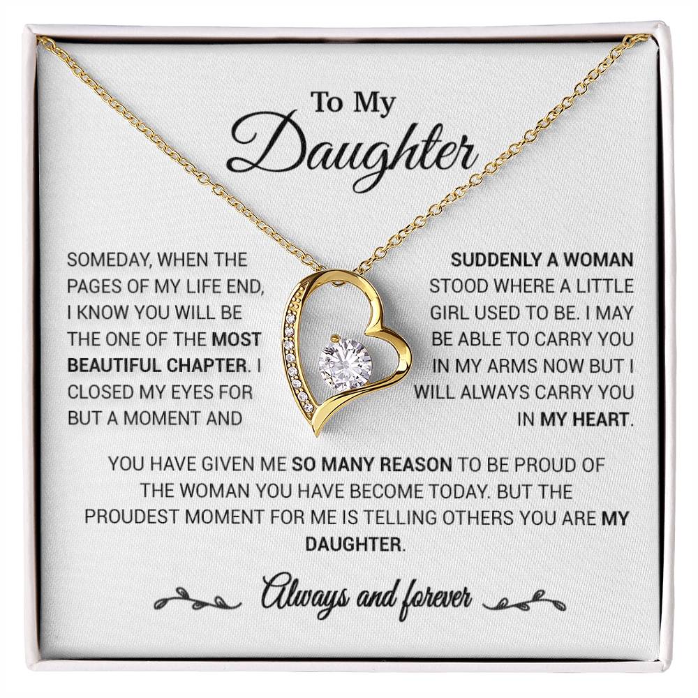 To My Daughter Necklace, Daughter Gift from Mom/Dad, Gift for Daughter Birthday 23_1