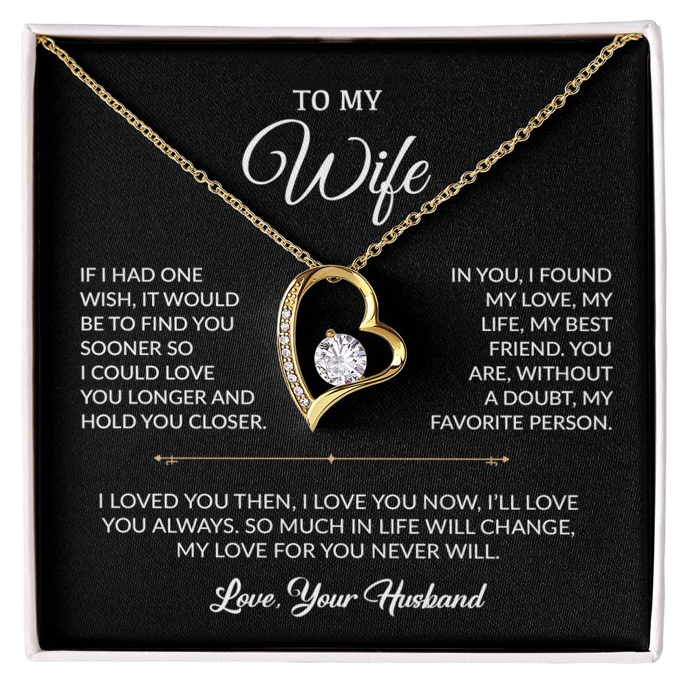 To My Wife Necklace, Gift For Wife, Anniversary Gift For Wife, Necklace For Wife