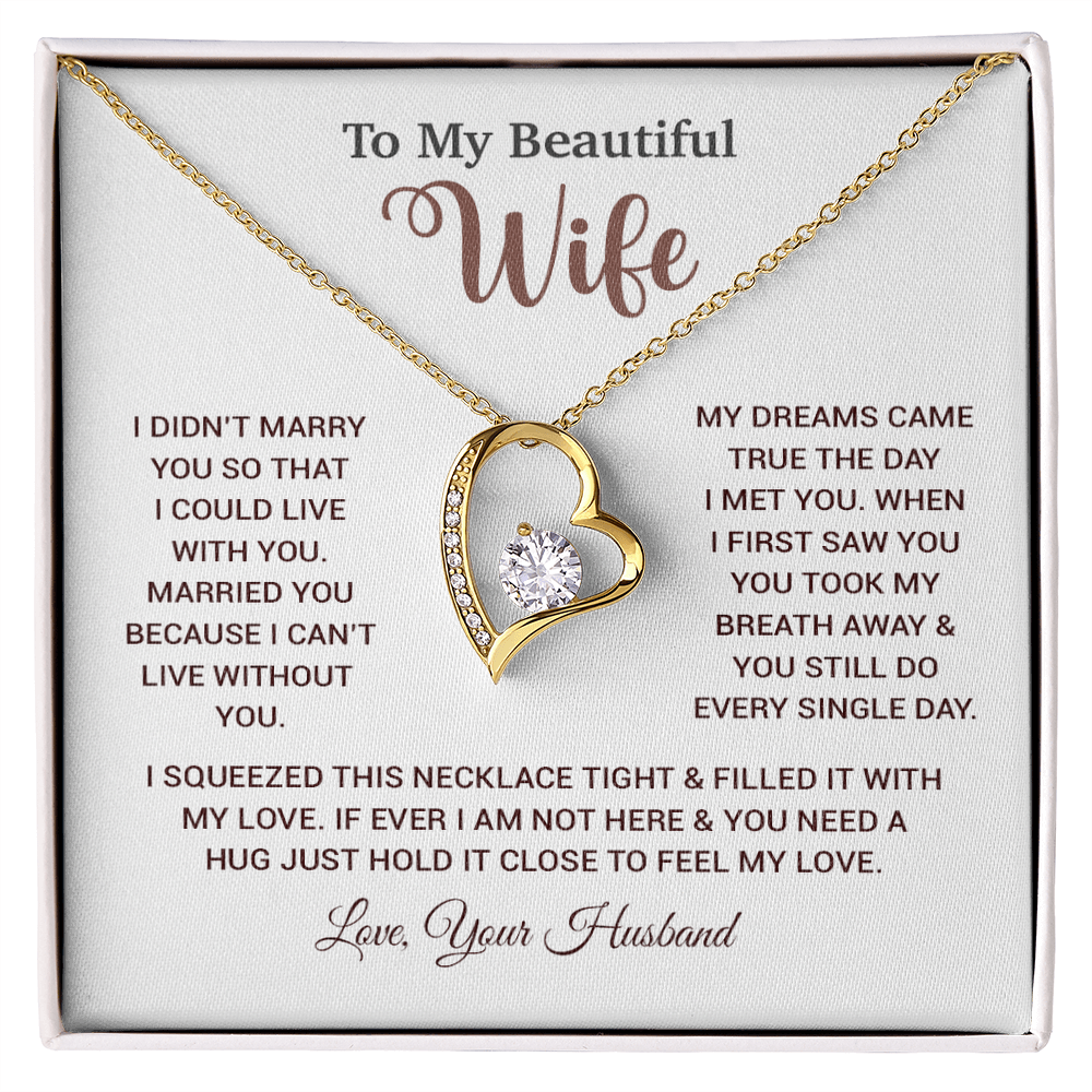 To My Wife Necklace, Wife Gift From Husband, Wife Husband Necklace, Christmas Gift 26_10