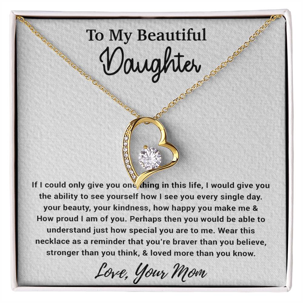 To My Daughter Necklace, Gift For Daughter From Mom, Birthday Gifts 4_10