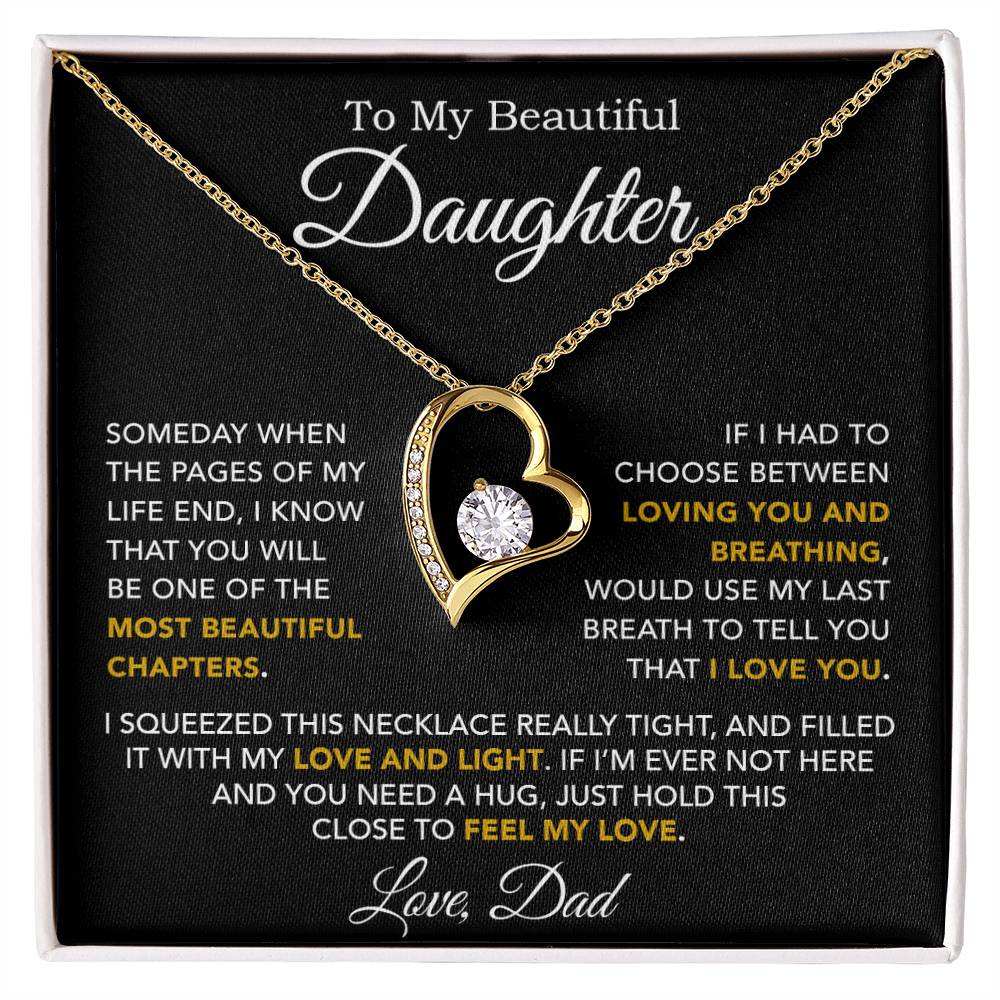 To My Daughter Necklace, Daughter Father Necklace, Daughter Gift From Dad 3_10