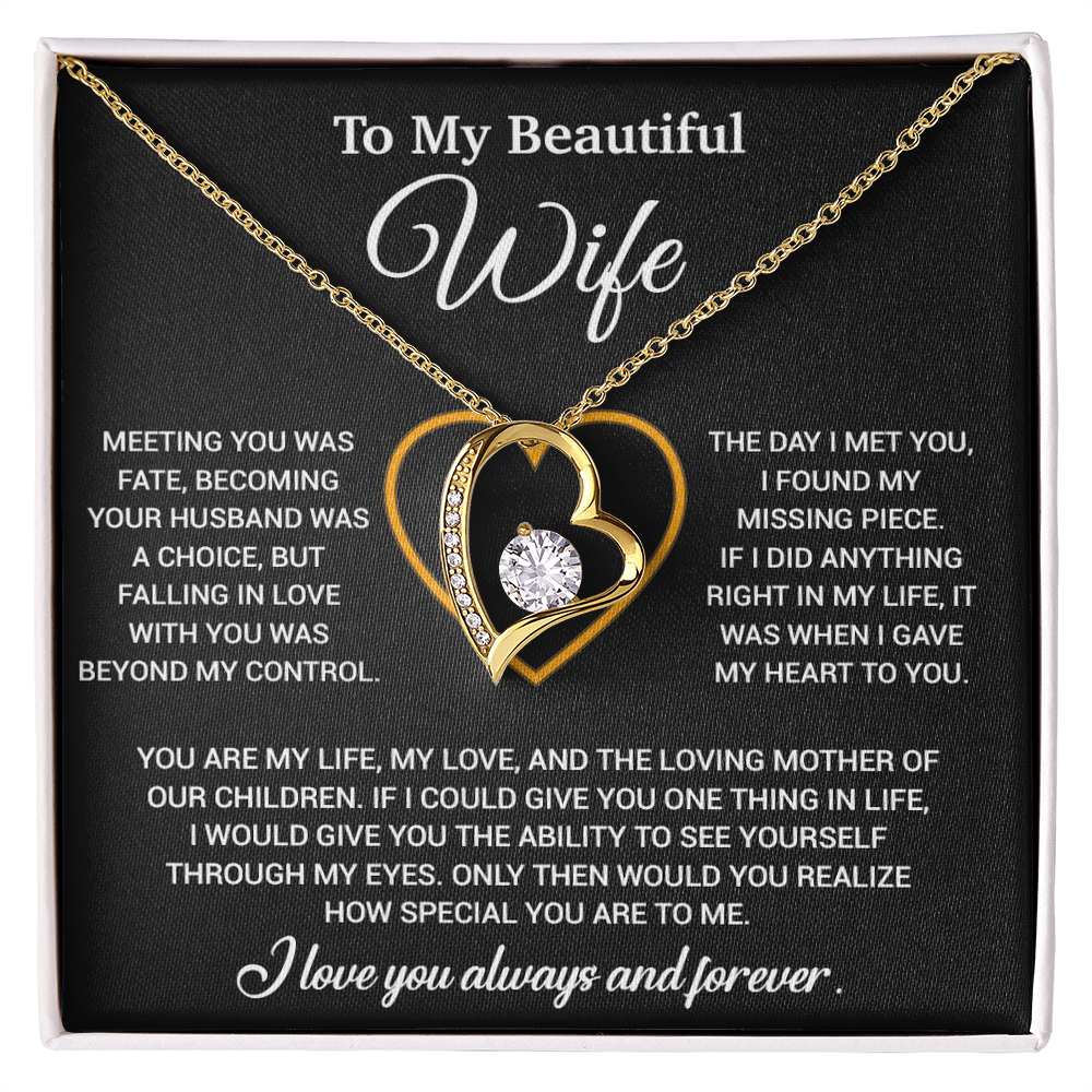 To My Wife Necklace, Christmas Gifts For Women, Anniversary Gift For Wife 10_12_Black