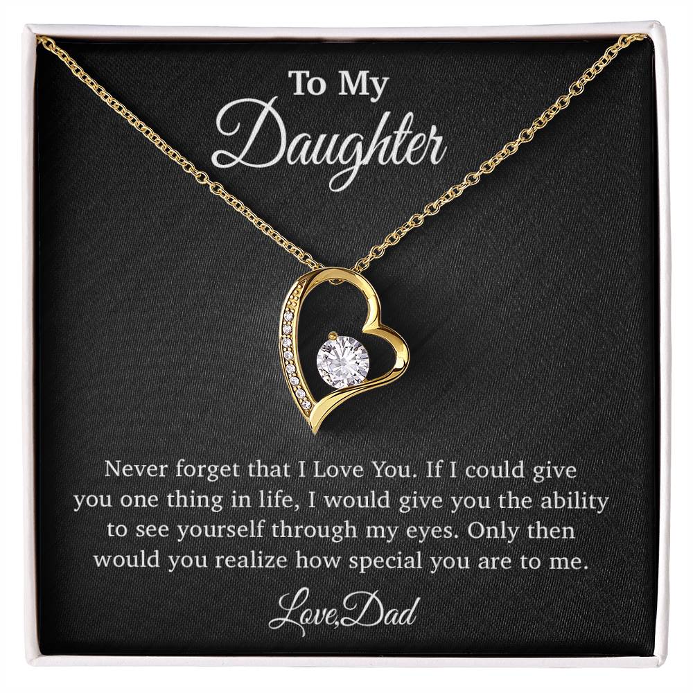 To My Daughter Necklace, Gift for Daughter from Dad, Father Daughter Necklace 29_4