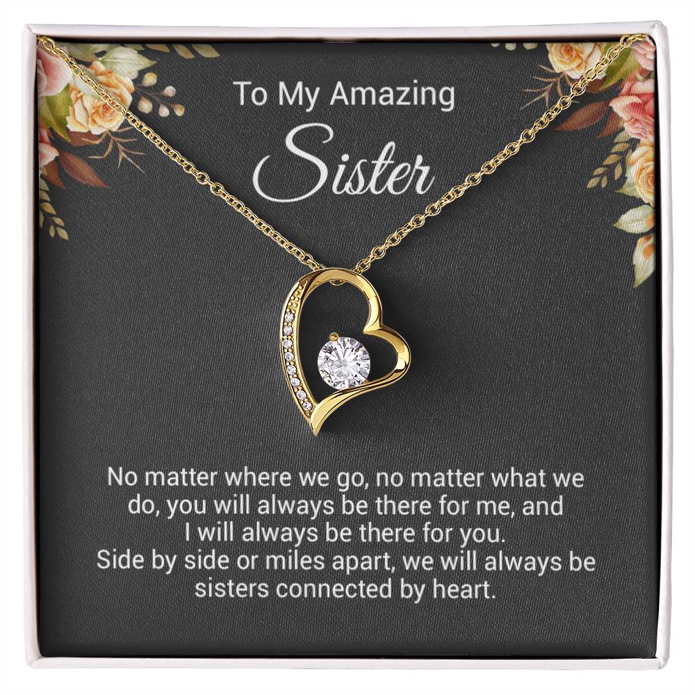 To My Sister Necklace, Birthday Gift For Sister, Sister Christmas Gift