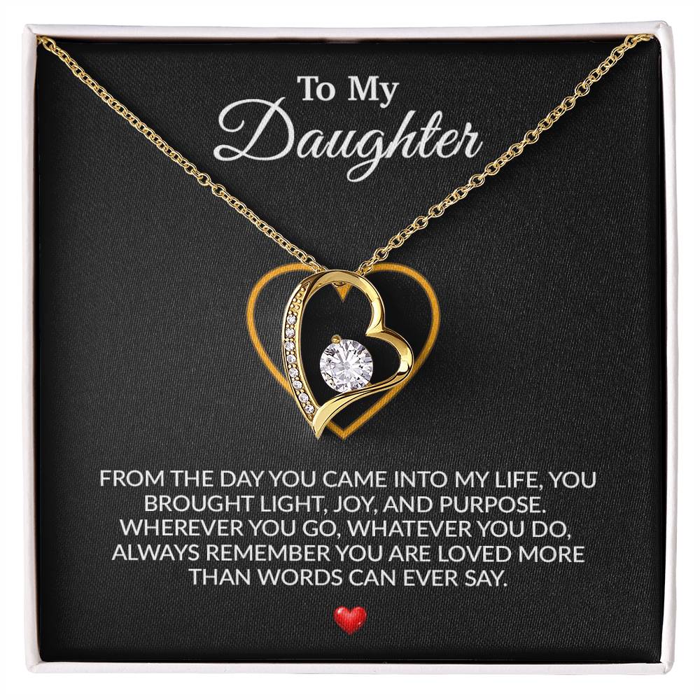 To My Daughter Necklace, Gift for Daughter from Dad, Father Daughter Necklace