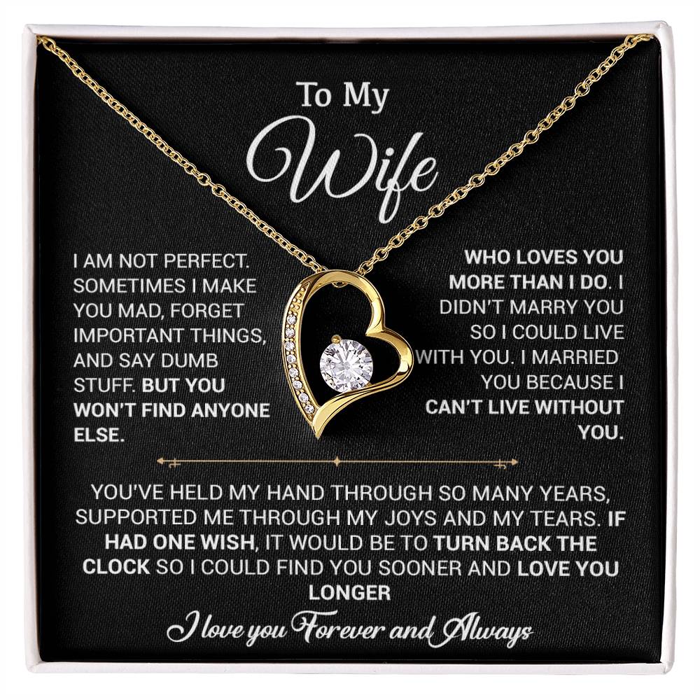 To My Wife Necklace, Gift For Wife, Anniversary Gift For Wife, Christmas Gift