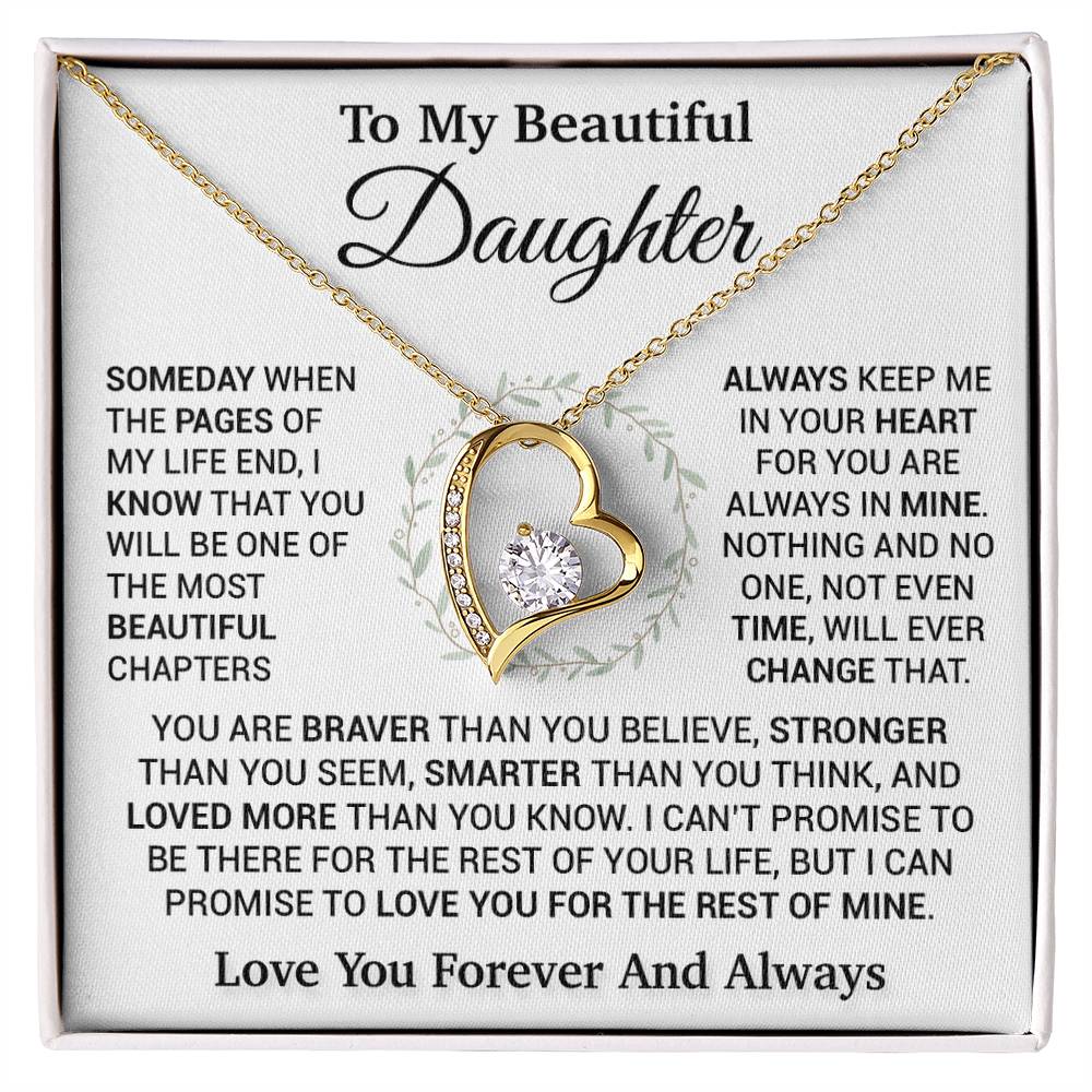 To My Daughter Necklace, Birthday Gift For Daughter, Daughter Gift, Daughter Necklace 16_11