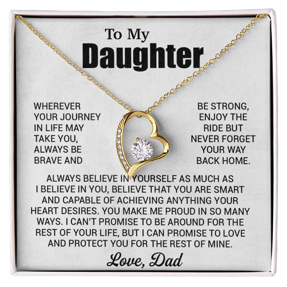 To My Daughter Necklace, Daughter Father Necklace, Daughter Gift From Dad 31_7