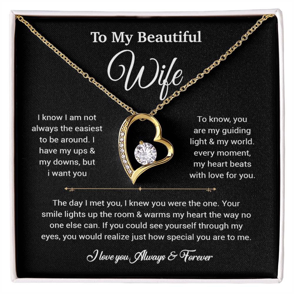 To My Wife Necklace, Gift For Wife, Anniversary Gift For Wife, Necklace For Wife 5_6_Black