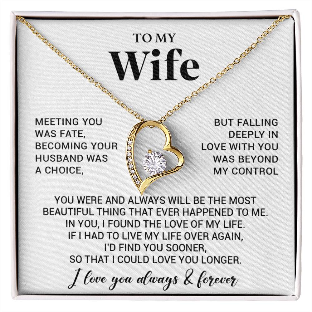 To My Wife Necklace, Anniversary Gift For Wife, Wife Birthday, Gift For Wife 66