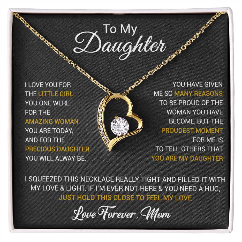 To My Daughter Necklace, Daughter Mother Necklace, Daughter Gift From Dad, Mom 1_10