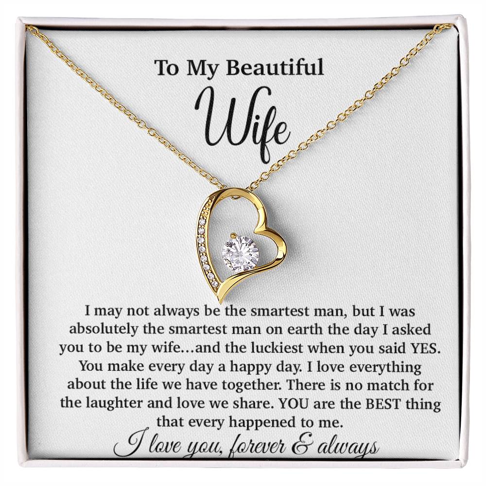 To My Wife Necklace, Gift From Husband, Anniversary Jewelry Gifts Wife