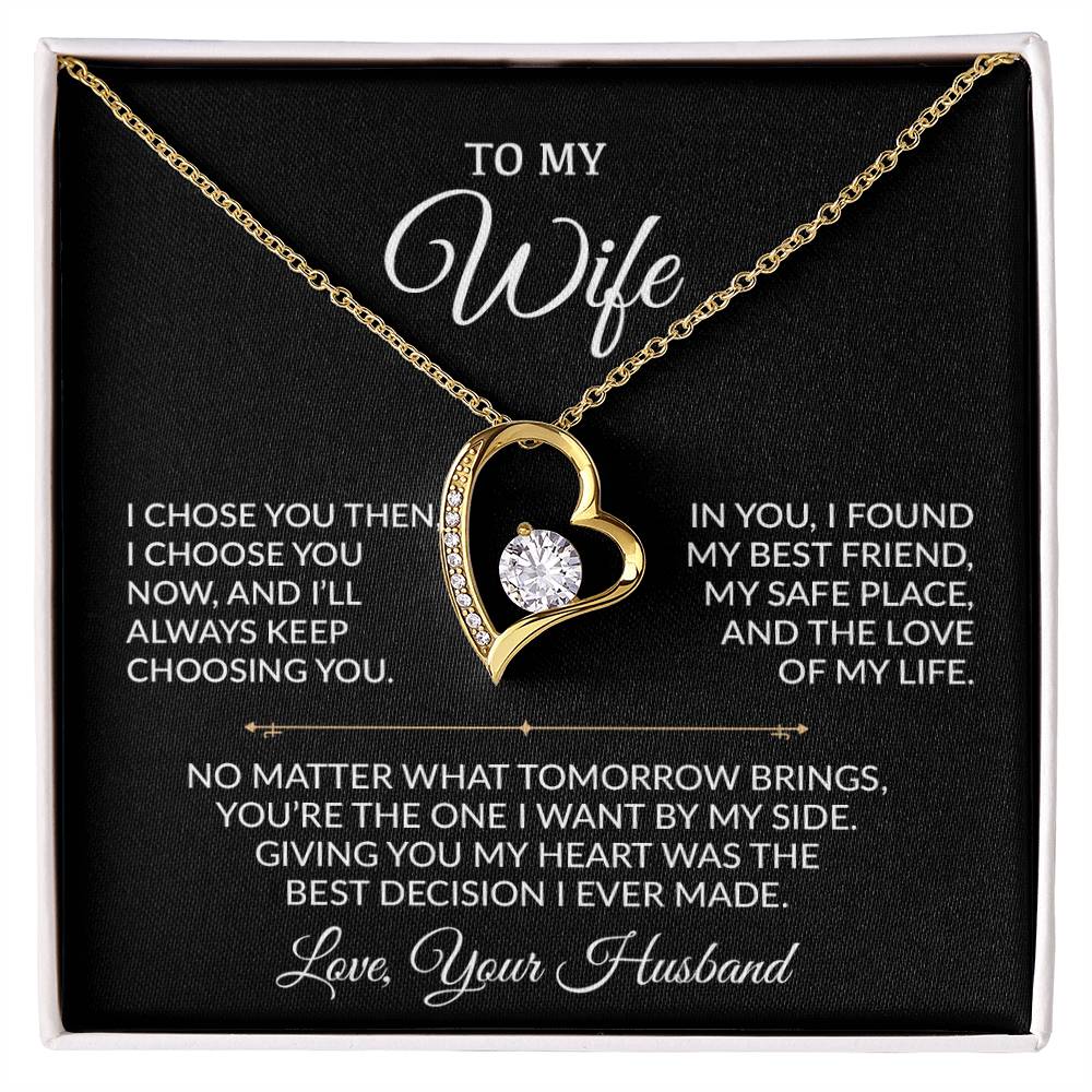 To My Wife Necklace, Gift For Wife, Anniversary Gift For Wife, Necklace For Wife