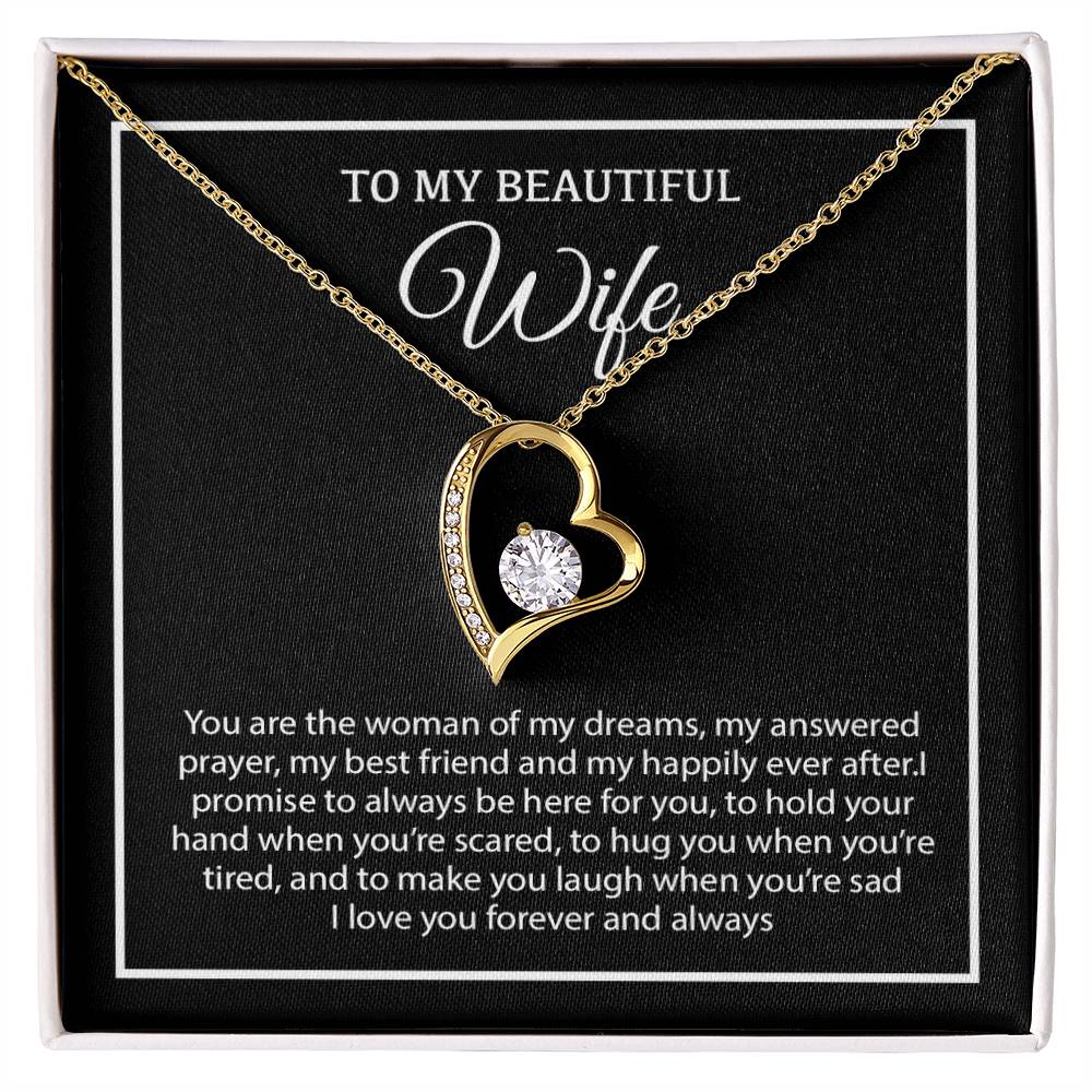 To My Wife Necklace, Christmas Gifts For Women, Anniversary Gift For Wife 19_12_White