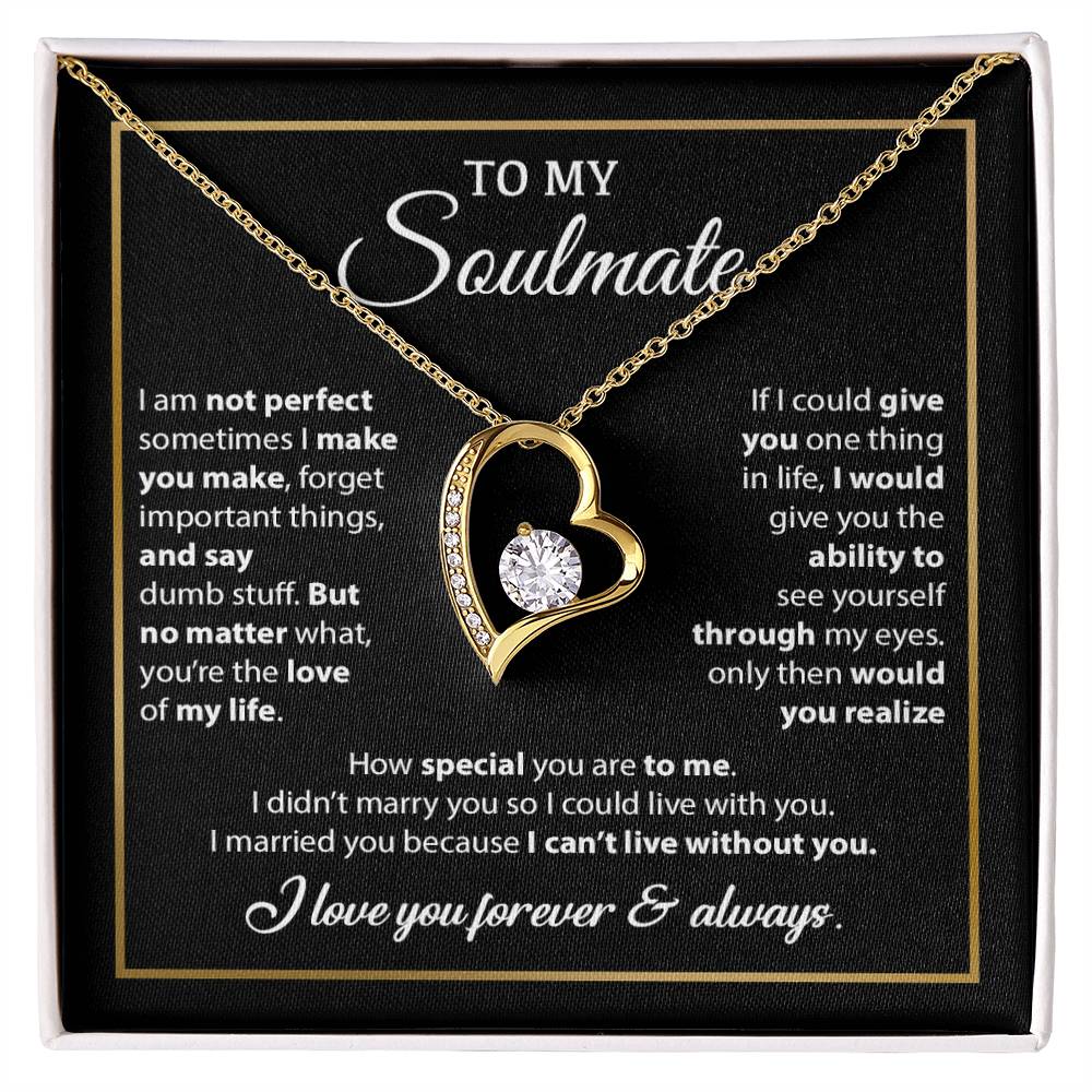 To My Soulmate Necklace, Gift For Wife From Husband, Valentines Gift For Wife 8_2_Black