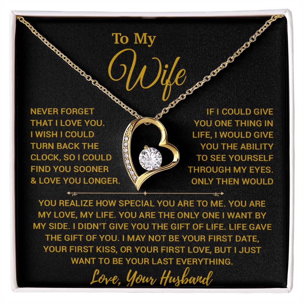 To My Wife Necklace, Vanlentines Gifts For Women, Anniversary Gift For Wife 14_2_Gold