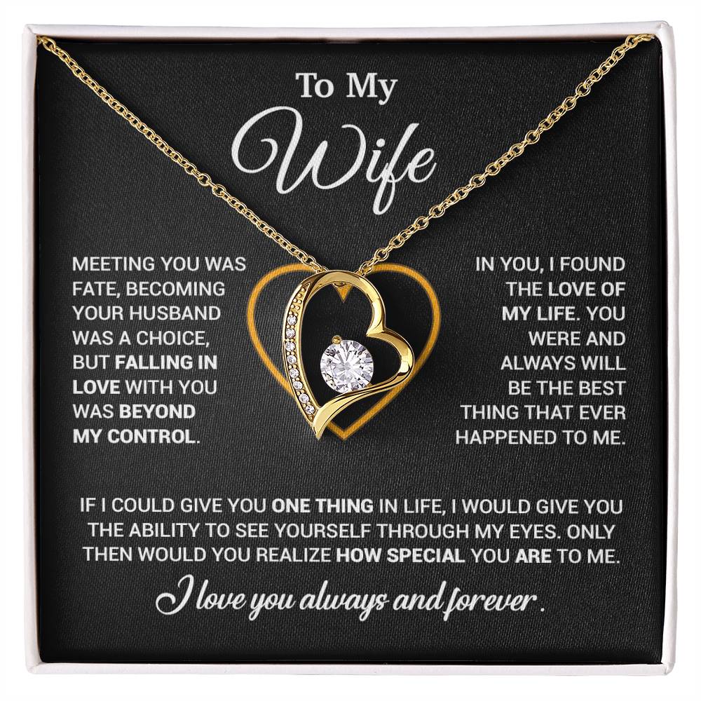 To My Wife Necklace, Christmas Gifts For Women, Anniversary Gift For Wife 11_12_Black