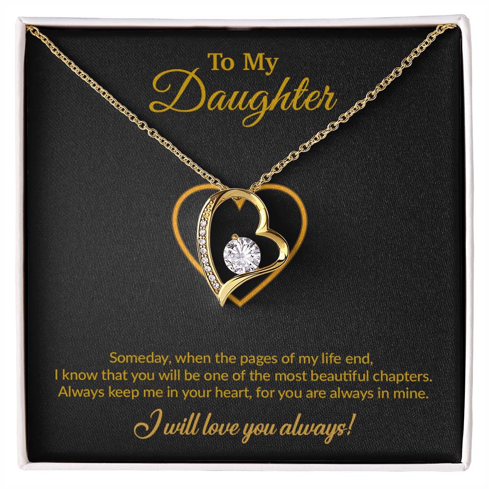 To My Daughter Necklace, Gift for Daughter from Mom, Mother Daughter Necklace