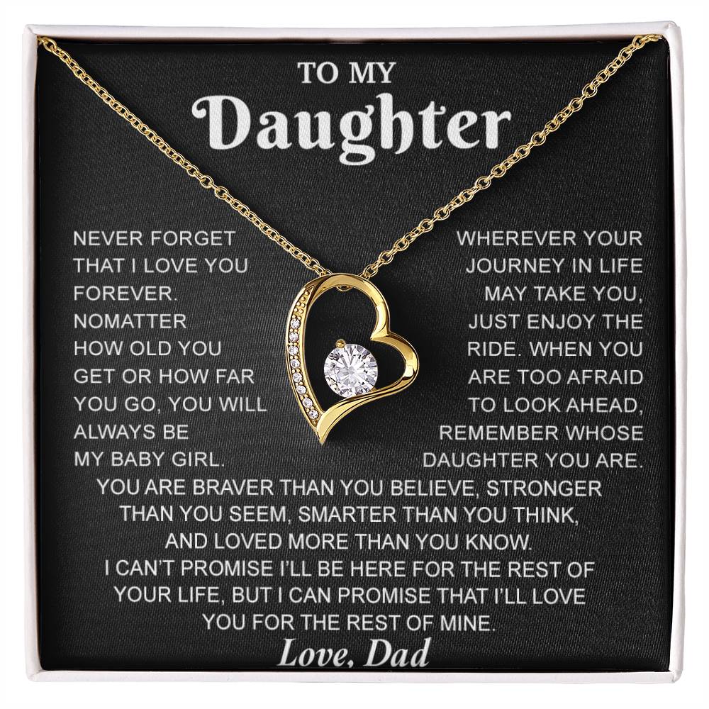 To My Daughter Necklace, Gift for Daughter from Dad, Daughter Father Necklace 7_8