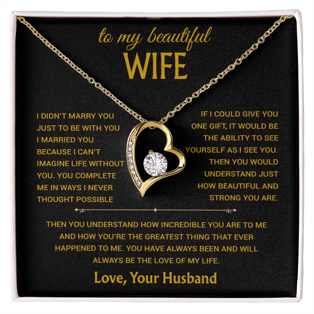 To My Wife Necklace, Christmas Gifts For Women, Anniversary Gift For Wife 14_12