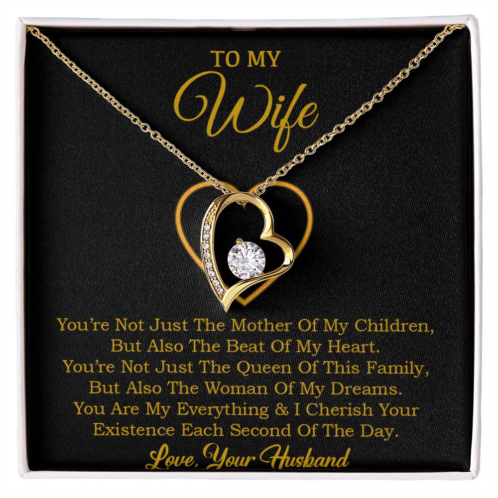 To My Wife Necklace, Gift For Wife, Anniversary Gift For Wife, Necklace For Wife 30_1_Gold