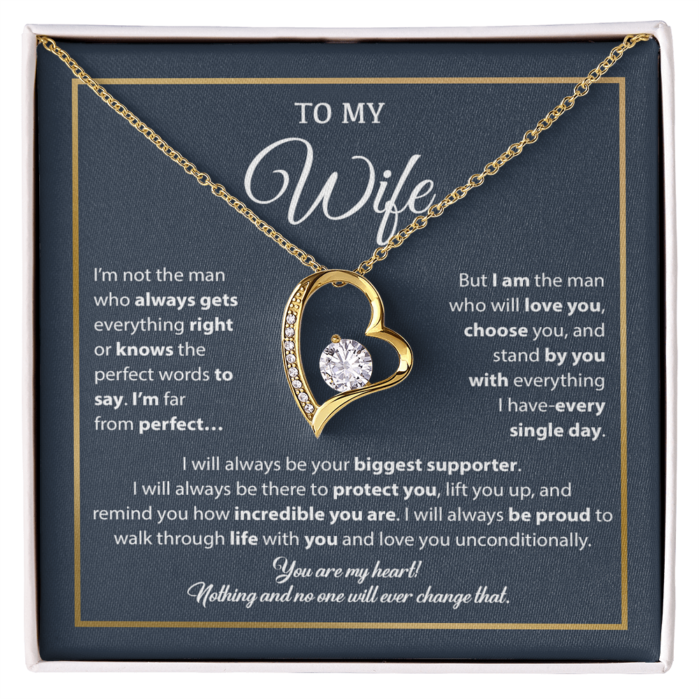 To My Wife Necklace, Gift For Wife, Anniversary Gift For Wife, Necklace For Wife 5_1_Blue_White