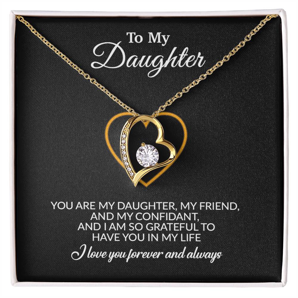 To My Daughter Necklace, Gift for Daughter from Mom, Mother Daughter Necklace
