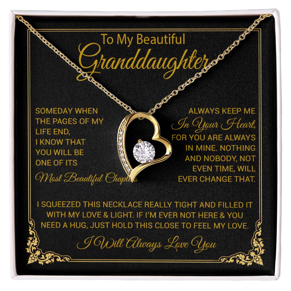 To My Granddaughter Necklace, Granddaughter Gift from Grandma, Christmas Gift 27_8