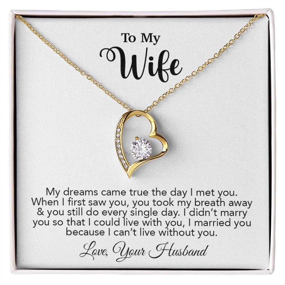 To My Wife Necklace, Wife Gift From Husband, Wife Husband Necklace, Christmas Gift 16_10
