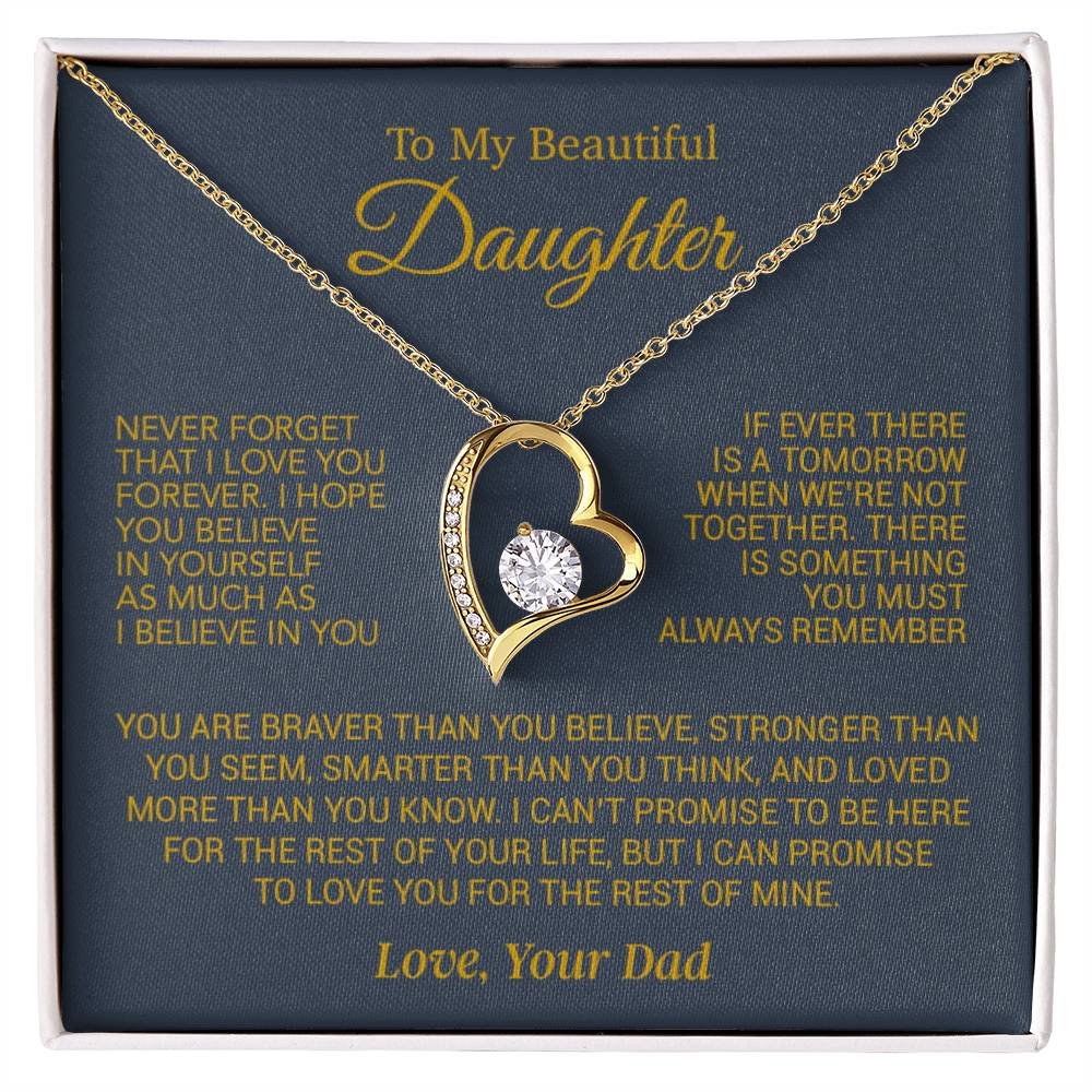 To My Daughter Necklace, Daughter Birthday Gift, Christmas Gift for Daughter 17_10