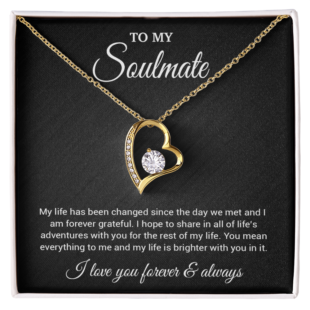 To My Soulmate Necklace, Valentines Day Gift, Gift For Wife, Anniversary Gift 1_4