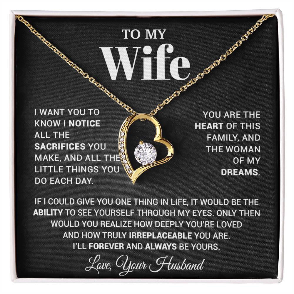To My Wife Necklace, Christmas Gifts For Women, Anniversary Gift For Wife 6_10_Black