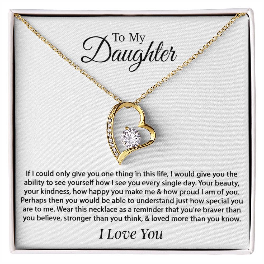 To My Daughter Necklace, Daughter Father Necklace, Daughter Xmas Gift from Dad