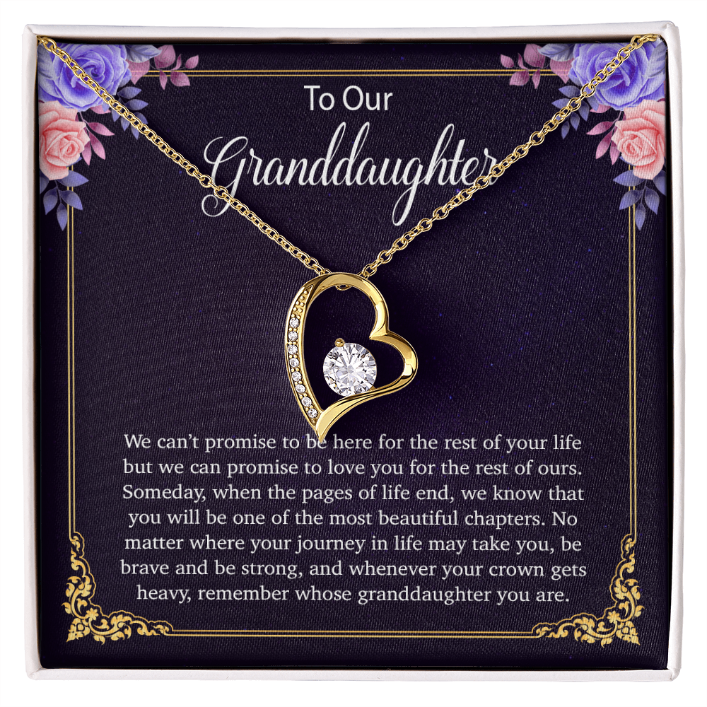 To Our Granddaughter Necklace, Birthday Gift For Granddaughter, Jewelry Gift