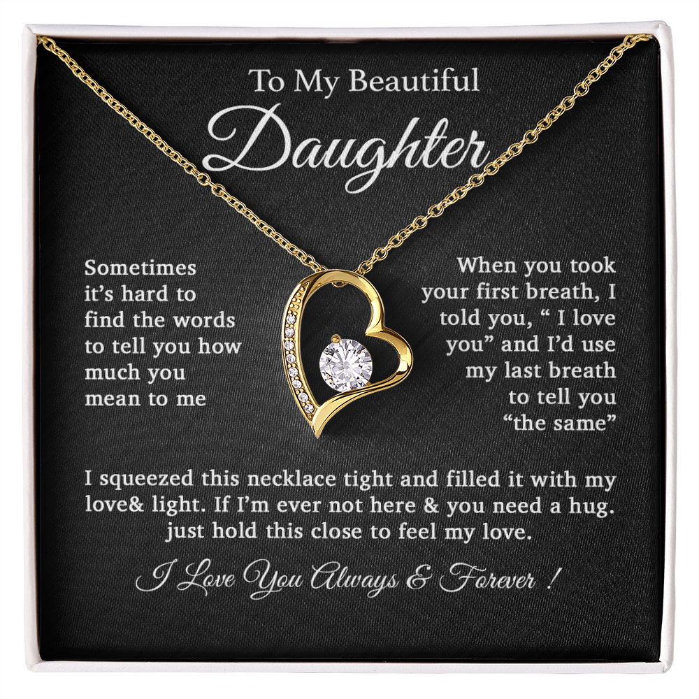To My Daughter Necklace, Daughter Father Necklace, Daughter Gift From Dad 25_2