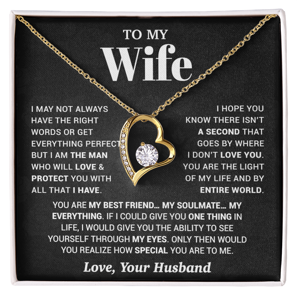 To My Wife Necklace, Christmas Gifts For Women, Anniversary Gift For Wife 13_10_Black