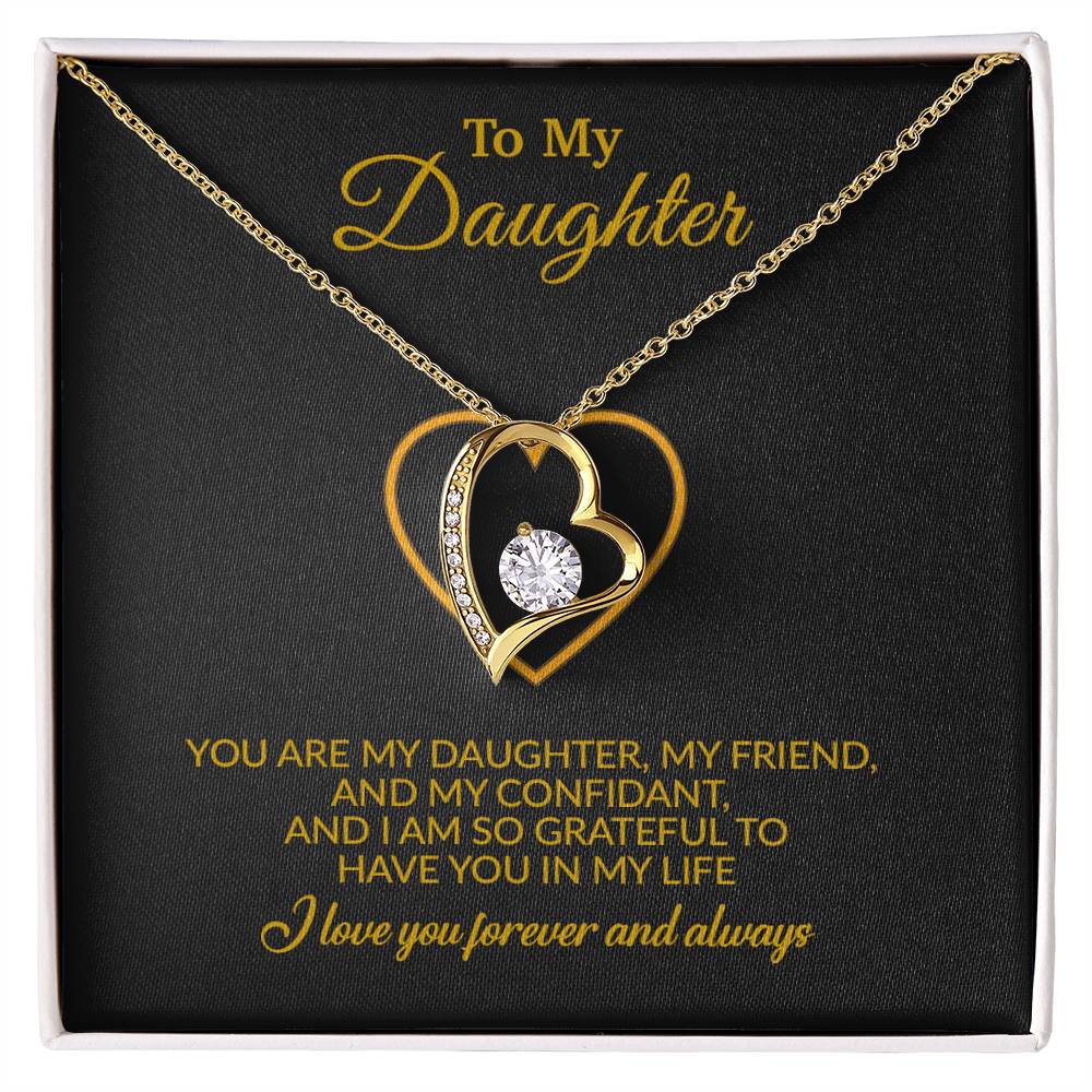 To My Daughter Necklace, Gift for Daughter from Mom, Mother Daughter Necklace