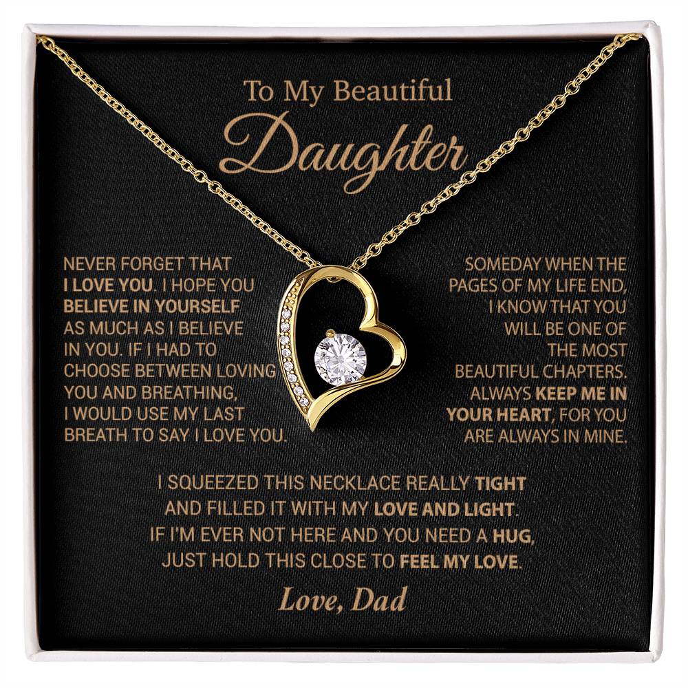 To My Daughter Necklace, Daughter Father Necklace, Daughter Gift From Dad 6_9_Cam