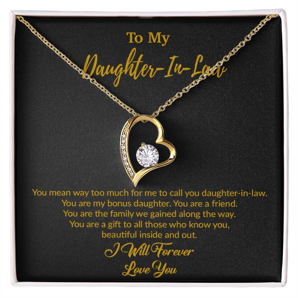 To My Daughter-In-Law Necklace, Gift For Daughter In Law, Daughter In Law Gift
