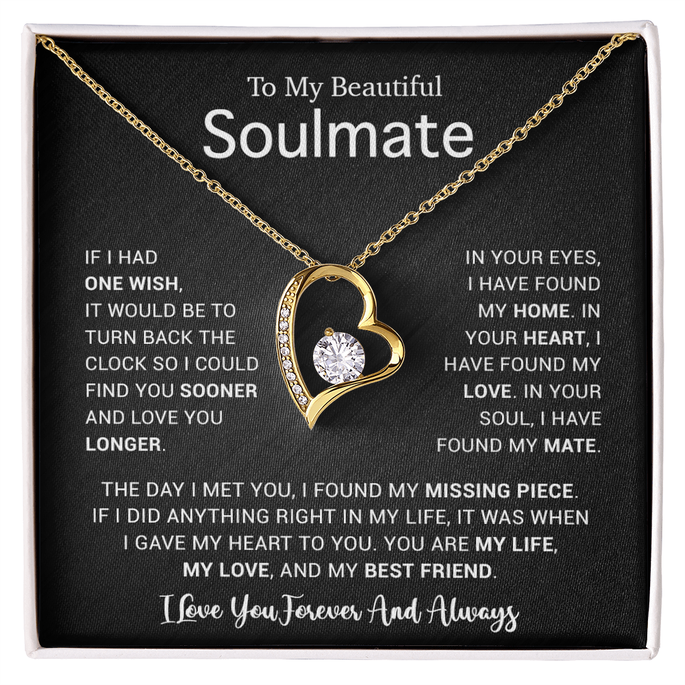 To My Soulmate Necklace, Gift For Soulmate, Anniversary Gift, Birthday Gift 4_5