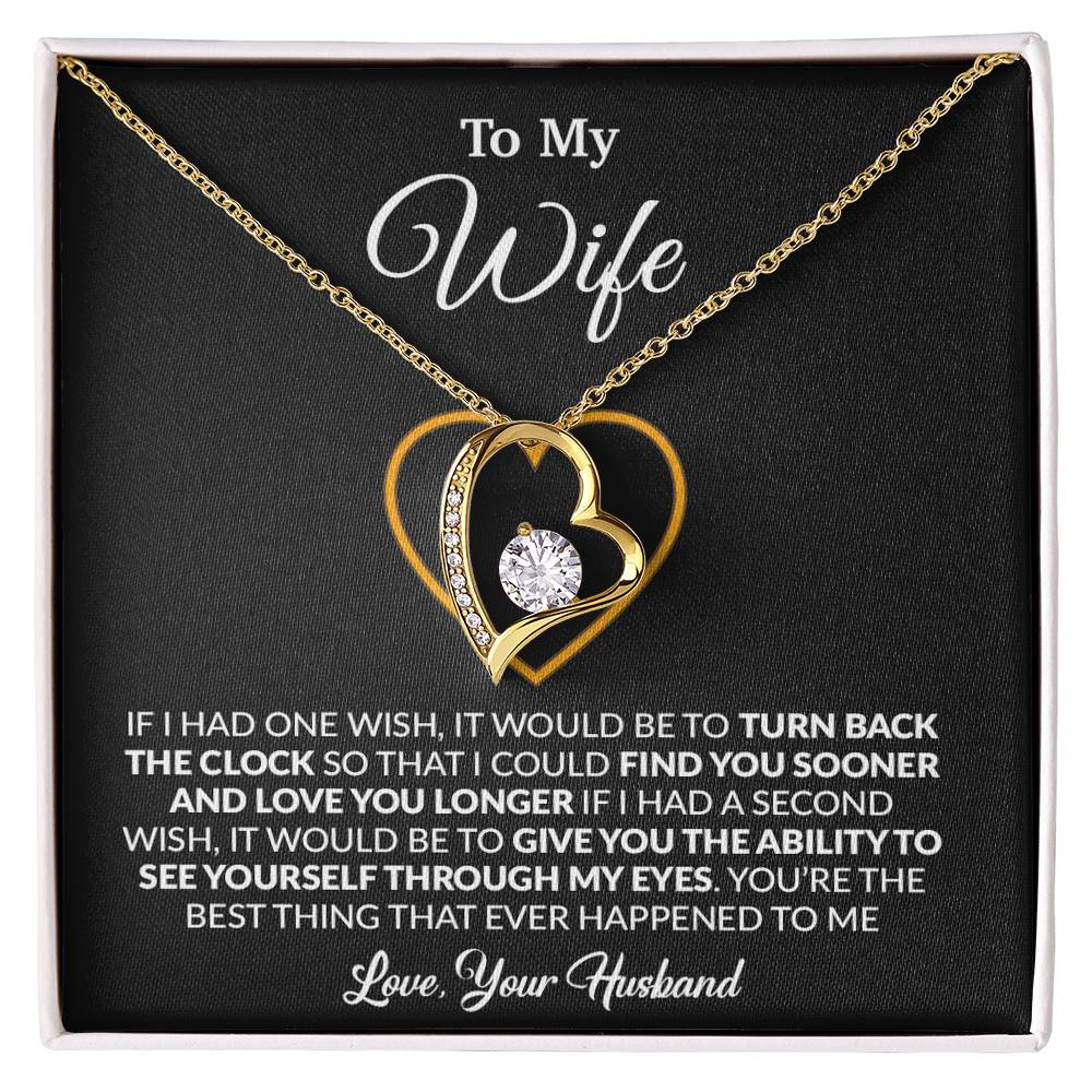 To My Wife Necklace, Gift For Wife, Anniversary Gift For Wife, Necklace For Wife 13_1_Black