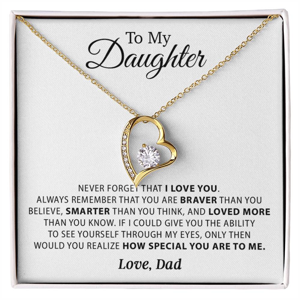 To My Daughter Necklace, Daughter Father Necklace, Daughter Gift from Dad 23_11