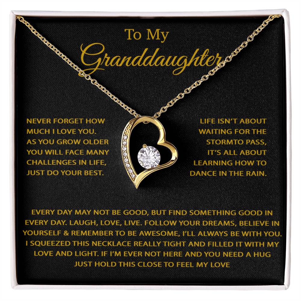 To My Granddaughter Necklace, Birthday Gift For Granddaughter, Birthday Gifts 26_9