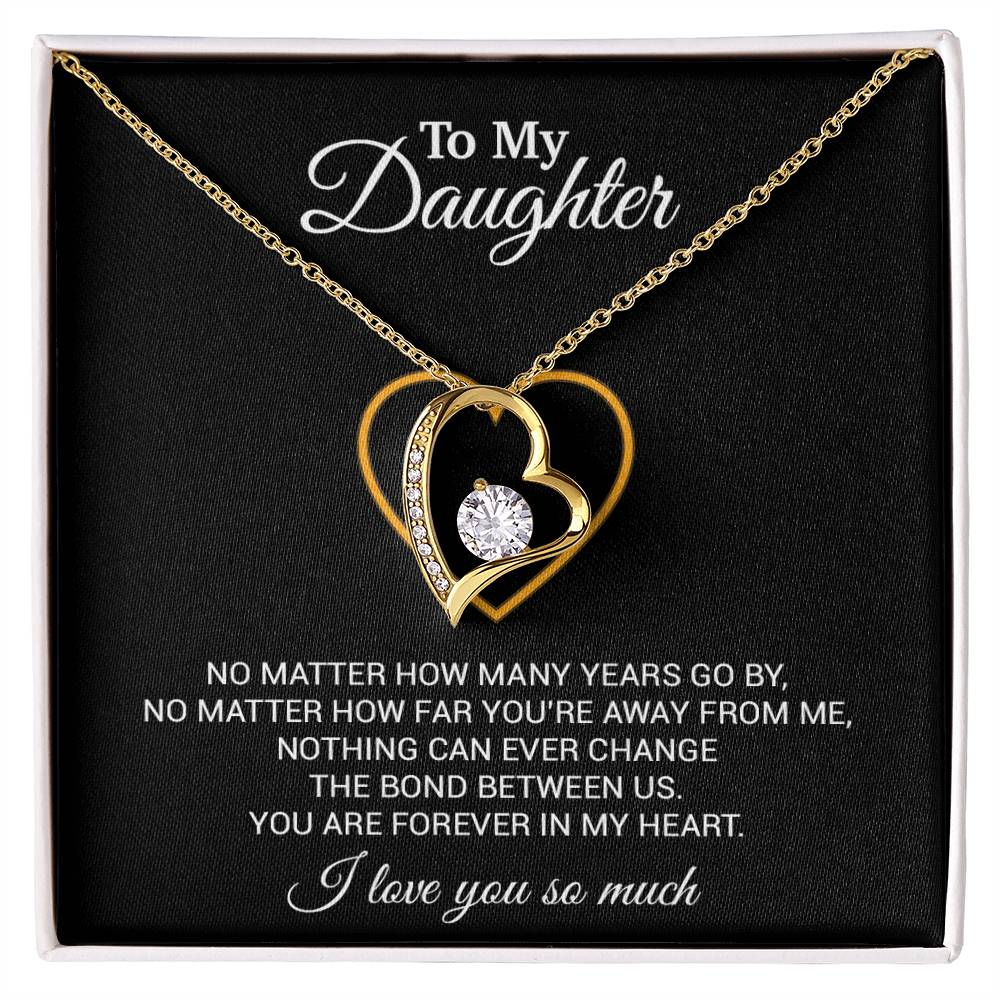 To My Daughter Necklace, Gift For Daughter From Dad, Daughter Father Necklace 12_7_Black