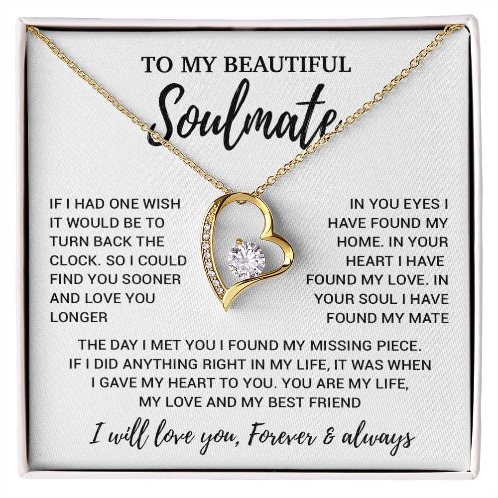 To My Soulmate Necklace, Soulmate Gift, Soulmate Jewelry Anniversary 14_8