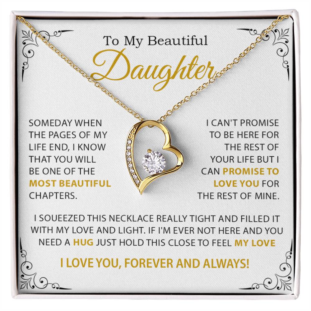 To My Daughter Necklace, Mother Daughter Gifts, Daughter Necklace, Dad Daughter Gift