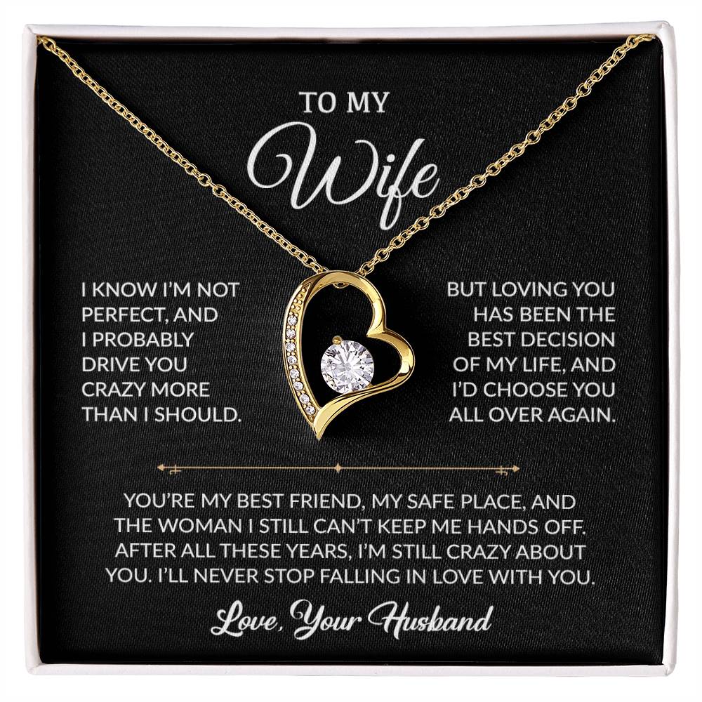 To My Wife Necklace, Gift For Wife, Anniversary Gift For Wife, Necklace For Wife