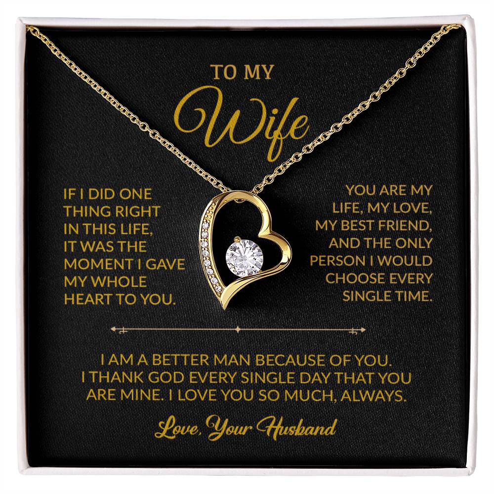 To My Wife Necklace, Gift For Wife, Anniversary Gift For Wife, Necklace For Wife